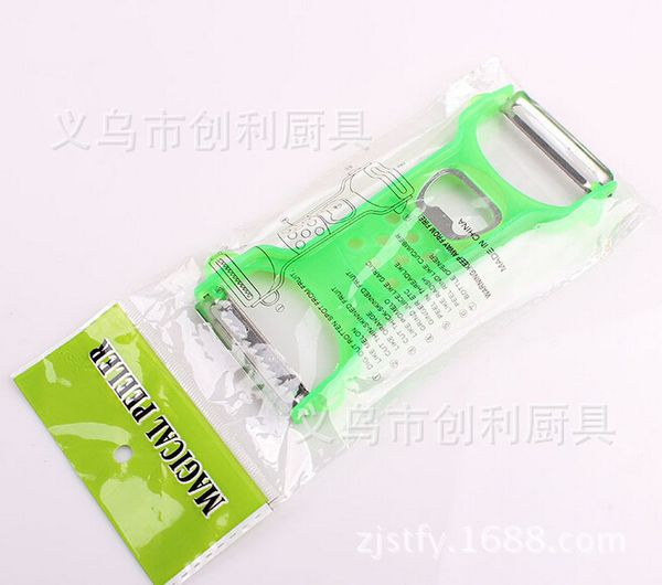 more function three-in-one peel organ melon and fruit planing pp plastic + stainless steel cutter head high quality
more function three-in-one peel organ melon and fruit planing pp plastic + stainless steel cutter head high quality