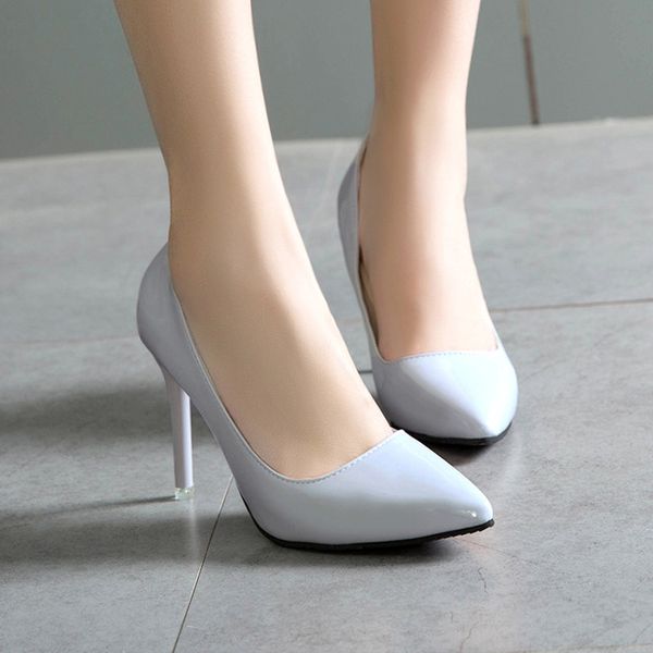 women shoes pointed toe pumps patent leather dress wine red high heels boat shoes wedding zapatos mujer 2020 new, Black
women shoes pointed toe pumps patent leather dress wine red high heels boat shoes wedding zapatos mujer 2020 new, Black