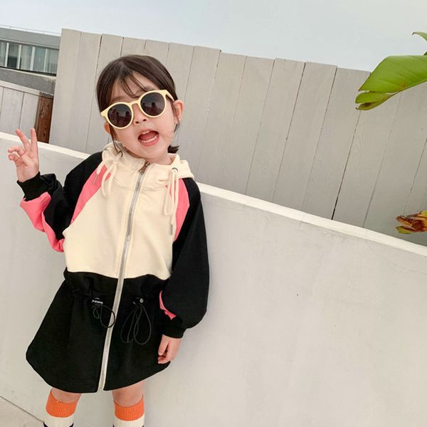 kids girls fall outwear 2019 fashion children long jacket coat full sleeve elastic waist zipper hooded jackets for 2-8yrs outfit, Blue;gray
kids girls fall outwear 2019 fashion children long jacket coat full sleeve elastic waist zipper hooded jackets for 2-8yrs outfit, Blue;gray