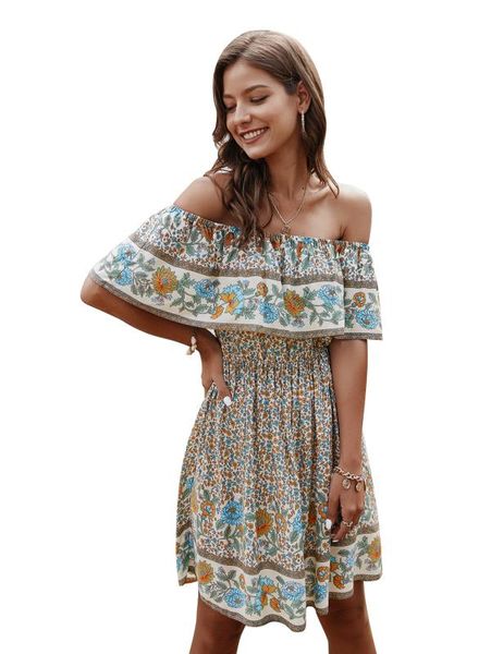 casual dresses women summer printed dress 2021 v neck floral print boho beach ruffle short sleeve, Black;gray
casual dresses women summer printed dress 2021 v neck floral print boho beach ruffle short sleeve, Black;gray