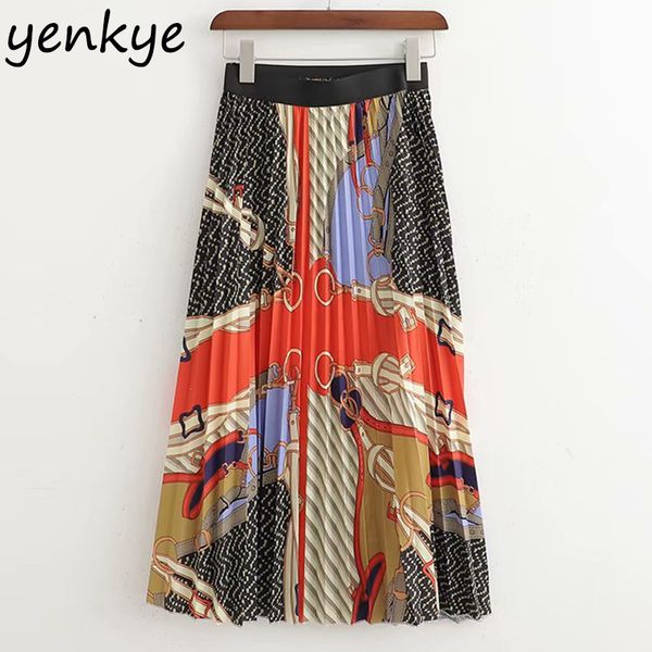vintage chain print pleated skirts womens elastic high waist casual summer skirt midi saia faldas mujer moda 2019 xdwm2199, Black
vintage chain print pleated skirts womens elastic high waist casual summer skirt midi saia faldas mujer moda 2019 xdwm2199, Black