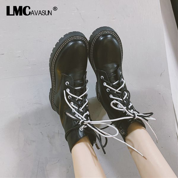 lmcavasun black punk combat boots women leather platform boots ankle women shoes zip lace up fashion botas mujer
lmcavasun black punk combat boots women leather platform boots ankle women shoes zip lace up fashion botas mujer
