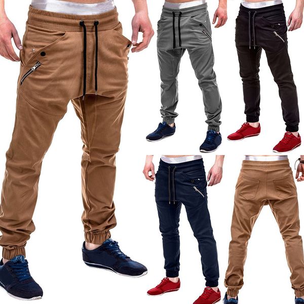 fashion men's zipper patchwork cotton casual sweatpants drawstring pant casual pants fashion leisure man sweat pants, Black
fashion men's zipper patchwork cotton casual sweatpants drawstring pant casual pants fashion leisure man sweat pants, Black