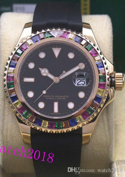 7 style luxury wristwatch steel rubber bracelet 40mm rainbow diamond watch automatic men's watches new arrival, Slivery;brown
7 style luxury wristwatch steel rubber bracelet 40mm rainbow diamond watch automatic men's watches new arrival, Slivery;brown