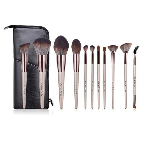11pcs findcolor makeup brushes set beauty tools champagne gold handle flame brush brush eye shadow brush set with bag
11pcs findcolor makeup brushes set beauty tools champagne gold handle flame brush brush eye shadow brush set with bag