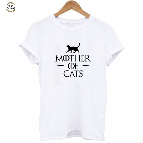new women's t shirt cartoon mother of cats letters animal printed t-shirts female summer casual tee white clothing
new women's t shirt cartoon mother of cats letters animal printed t-shirts female summer casual tee white clothing