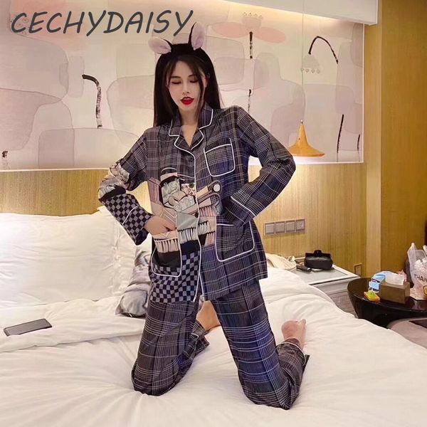 pajamas sets women 2020 fashion two piece faux silk sleepwear print loungewear home clothes nightwear pijama mujer pyjama femme, Black;red
pajamas sets women 2020 fashion two piece faux silk sleepwear print loungewear home clothes nightwear pijama mujer pyjama femme, Black;red