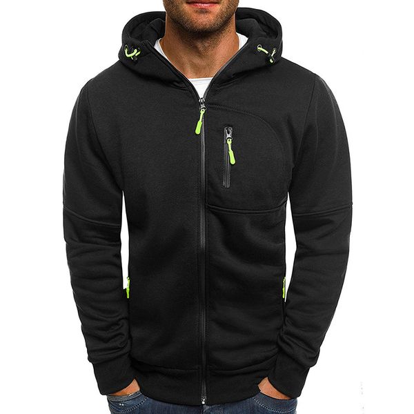 outdoor sports fitness running new men's multicolor hoodies casual hoodies hooded cardigan jacket zipper pocket, Black
outdoor sports fitness running new men's multicolor hoodies casual hoodies hooded cardigan jacket zipper pocket, Black