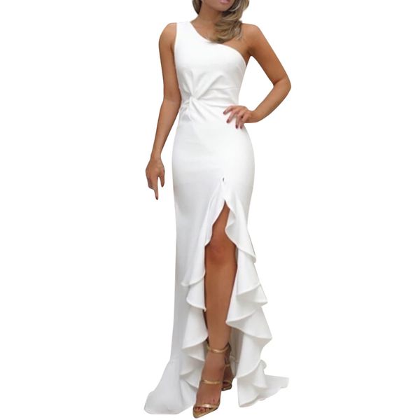 summer party dress women maxi dress one shoulder sleeveless bandage dresses woman party night women clothes 2019, Black;gray
summer party dress women maxi dress one shoulder sleeveless bandage dresses woman party night women clothes 2019, Black;gray