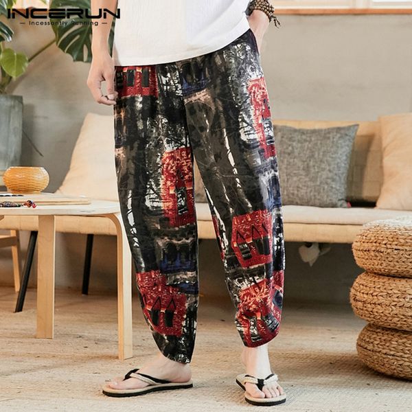 incerun этнический стиль мужчины шаровары printed сыпучие эластичный пояс vintage 2020 streetwear pantalon хлопок бегуны повседневные брюки, Black
incerun этнический стиль мужчины шаровары printed сыпучие эластичный пояс vintage 2020 streetwear pantalon хлопок бегуны повседневные брюки, Black