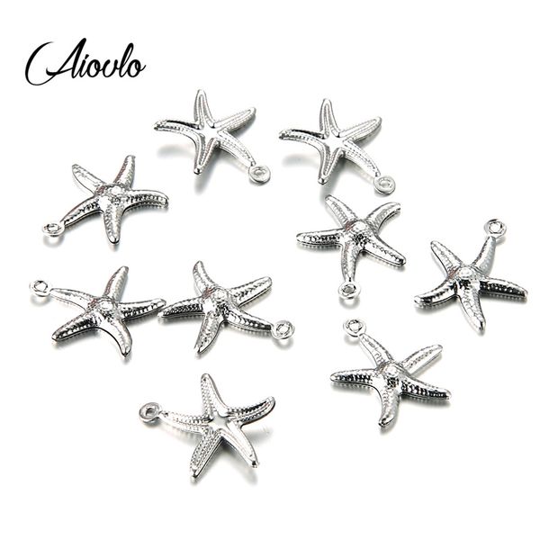 aiovlo 20pcs/lot charms small starfish star sea shell beach stainless steel making pendant for diy jewelry bracelet necklace, Bronze;silver
aiovlo 20pcs/lot charms small starfish star sea shell beach stainless steel making pendant for diy jewelry bracelet necklace, Bronze;silver