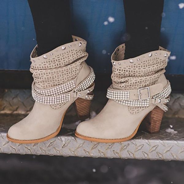 puimentiua women boots spring autumn high heels shoes for female rivet buckle daily shoes ladies short boots leather ankle, Black
puimentiua women boots spring autumn high heels shoes for female rivet buckle daily shoes ladies short boots leather ankle, Black