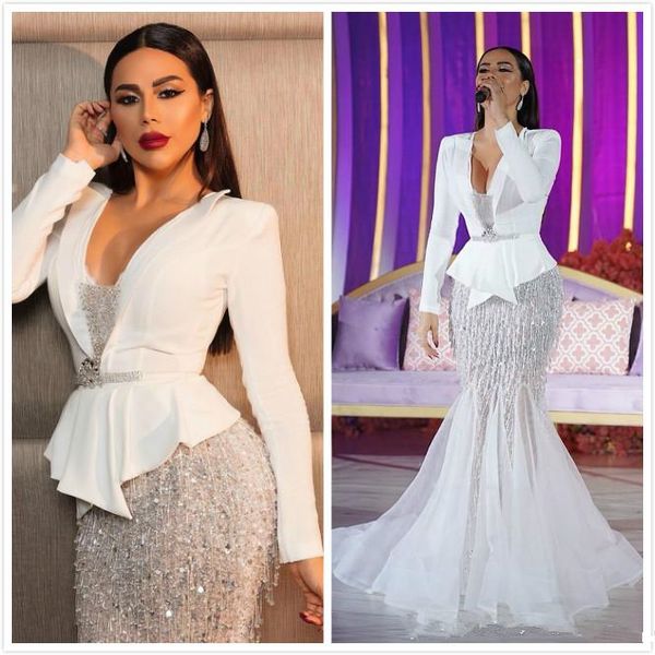arabic aso ebi sparkly luxurious mermaid evening dresses deep v-neck beaded crystals prom dresses formal party gowns robes de soiree, Black;red
arabic aso ebi sparkly luxurious mermaid evening dresses deep v-neck beaded crystals prom dresses formal party gowns robes de soiree, Black;red