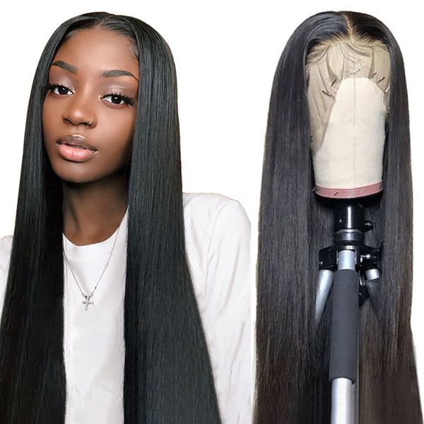 lace front human hair wigs for women brazilian 13x4 straight human hair wigs pre plucked with baby hair 150% density, Black
lace front human hair wigs for women brazilian 13x4 straight human hair wigs pre plucked with baby hair 150% density, Black