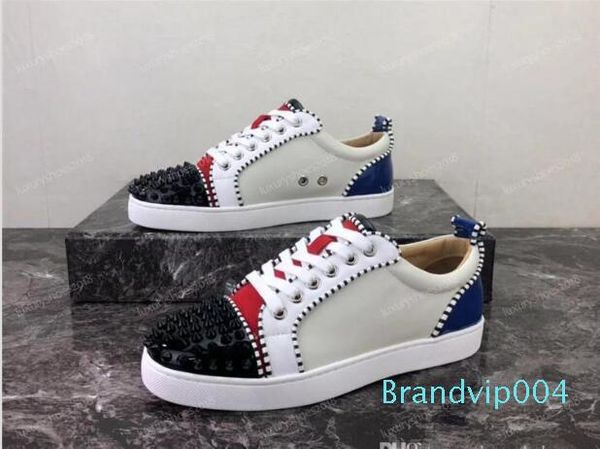 luxury designer red sole suedes leather rhinestone stras spikes shoe men women flat shoes low-lace-up casual sneaker chaussure, Black
luxury designer red sole suedes leather rhinestone stras spikes shoe men women flat shoes low-lace-up casual sneaker chaussure, Black