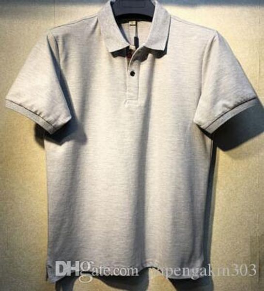 european designer men casual polo shirts horse embroidery summer spring short sleeve solid polos classic t-shirts size s-xxl blue gray, White;black