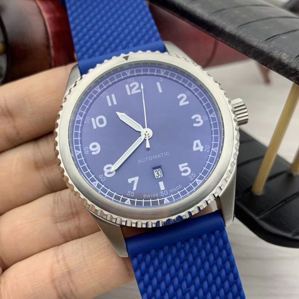 discount price navitimer 8 automatic rotating bezel date blue dial analog mens watches rubber band elegant gentlemens wristwatches, Slivery;brown
discount price navitimer 8 automatic rotating bezel date blue dial analog mens watches rubber band elegant gentlemens wristwatches, Slivery;brown