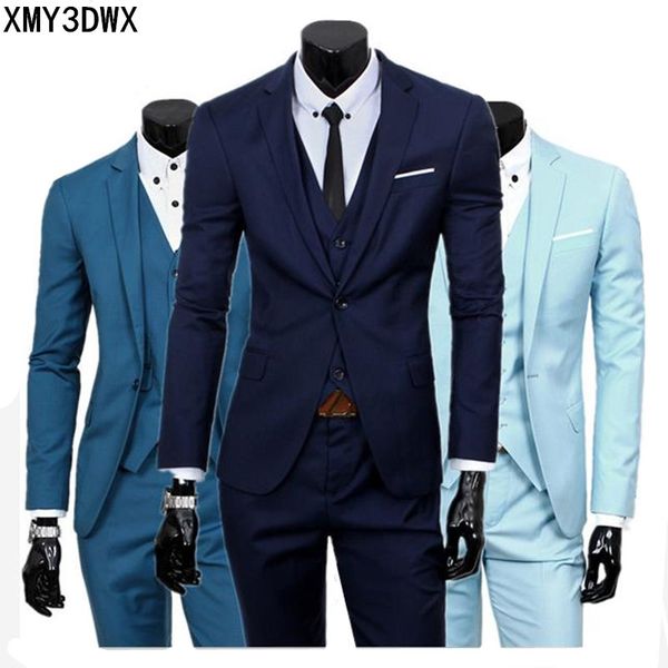 jacket + vest + pants ) 2018 spring men's slim fit business three-piece suits male groom party dress /man wedding blazers sets, White;black
jacket + vest + pants ) 2018 spring men's slim fit business three-piece suits male groom party dress /man wedding blazers sets, White;black