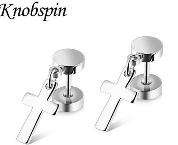 fashion barbell cross designed stud earrings 316l stainless steel earrings double sided round bolt jewelry 3 colors, Silver
fashion barbell cross designed stud earrings 316l stainless steel earrings double sided round bolt jewelry 3 colors, Silver