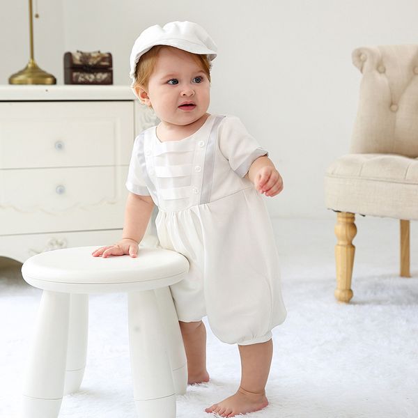 newborn christening gown 0-24m boys clothing set round neck short sleeve solid back button clothes baby outfits white hat
newborn christening gown 0-24m boys clothing set round neck short sleeve solid back button clothes baby outfits white hat