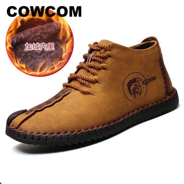 cowcom autumn winter handmade shoes men's large size casual shoes plus velvet outdoor warm men's clk-6016, Black
cowcom autumn winter handmade shoes men's large size casual shoes plus velvet outdoor warm men's clk-6016, Black