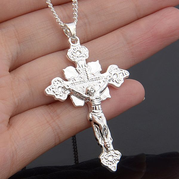 2016 new fashion jewelry silver jesus cross pendants necklaces snake chains christian silver cross charm necklace
2016 new fashion jewelry silver jesus cross pendants necklaces snake chains christian silver cross charm necklace