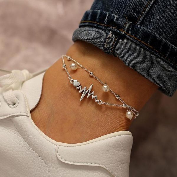 1 pcs fashion jewelry creative anklet retro simle electrocardiogram shaped artificial pearls anklet for women, Red;blue
1 pcs fashion jewelry creative anklet retro simle electrocardiogram shaped artificial pearls anklet for women, Red;blue