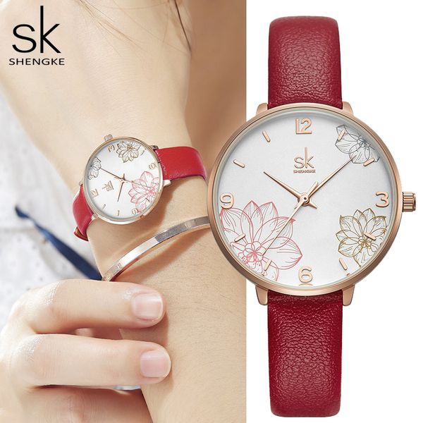 shengke 2019 women watches casual creative quartz lady clock leather strap bracelet waterproof wristwatch gift zegarek damski, Slivery;brown
shengke 2019 women watches casual creative quartz lady clock leather strap bracelet waterproof wristwatch gift zegarek damski, Slivery;brown