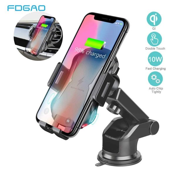 fdgao 10w qi wireless car charger for iphone 11 xs xr x 8 samsung s10 s9 phone holder fast charging automatic clamping car mount
fdgao 10w qi wireless car charger for iphone 11 xs xr x 8 samsung s10 s9 phone holder fast charging automatic clamping car mount