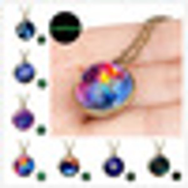 nebula planet double sided galaxy universe necklace for women mens time gem solar system glass ball pendant necklace jewelry, Silver
nebula planet double sided galaxy universe necklace for women mens time gem solar system glass ball pendant necklace jewelry, Silver