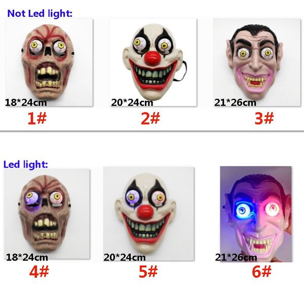 led light halloween horror mask for clown vampire eye mask cosplay costume theme makeup performance masquerade full face party mask an2586
led light halloween horror mask for clown vampire eye mask cosplay costume theme makeup performance masquerade full face party mask an2586