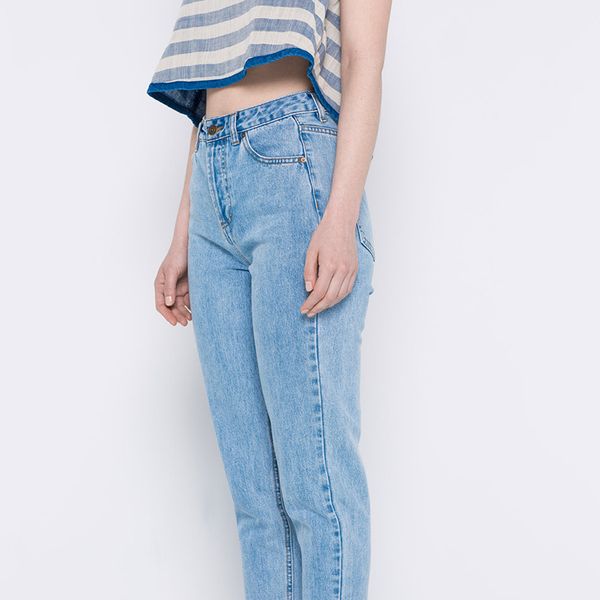 grade straight-cut with holes cool simple european washing jeans women's retro europe and america long pants can come appear, Blue
grade straight-cut with holes cool simple european washing jeans women's retro europe and america long pants can come appear, Blue