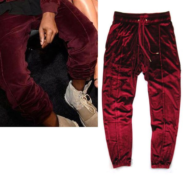 men velour jogger pants streetwear wine red / black casual velvet joggers 
men velour jogger pants streetwear wine red / black casual velvet joggers