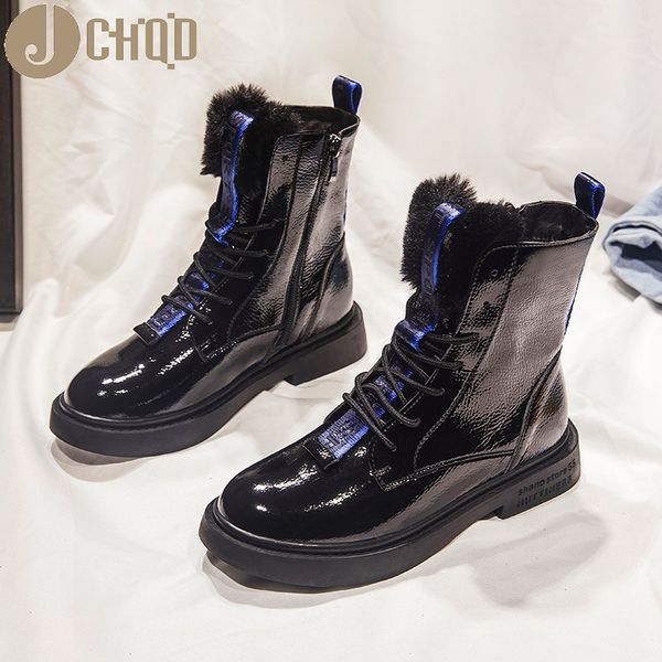 jchqd winter new boots women's autumn and winter plus velvet shoes british wind short boots warm lacquer cotton shoes snow boot, Black
jchqd winter new boots women's autumn and winter plus velvet shoes british wind short boots warm lacquer cotton shoes snow boot, Black