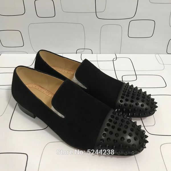 low cut heel handmade black suede leather toe cap rivets party prom loafers thick red bottoms for men casual loafers shoes
low cut heel handmade black suede leather toe cap rivets party prom loafers thick red bottoms for men casual loafers shoes