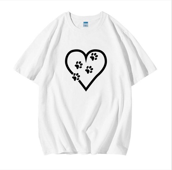 harajuku heart footprint t-shirt women plus size s-5xl cartoon funny dog ladies cotton short sleeve basic tee tshirt, White
harajuku heart footprint t-shirt women plus size s-5xl cartoon funny dog ladies cotton short sleeve basic tee tshirt, White