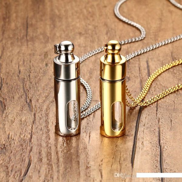 beichong storage bottles necklace glass perfume bottle pendant gold silver stainless steel sealing practical jewelry for gift
beichong storage bottles necklace glass perfume bottle pendant gold silver stainless steel sealing practical jewelry for gift