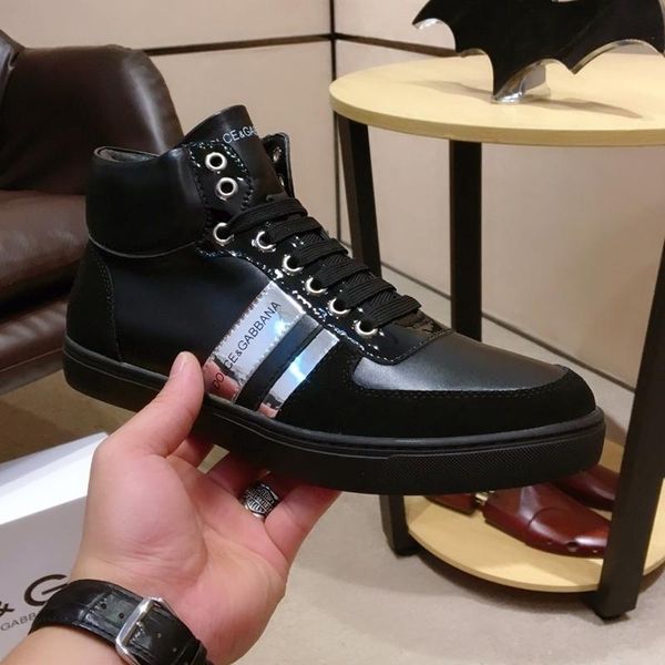 g5 personality fashion casual men shoes luxury lace running men shoes original box packaging fast delivery zapatos hombre, Black