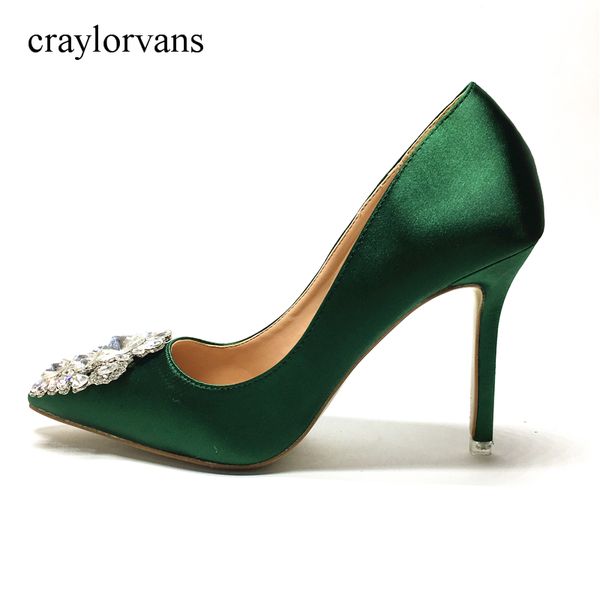 2017 new glitter rhinestone high heels shoes green color women pumps pointed toe woman crystal wedding shoes zapatos mujer 718, Black
2017 new glitter rhinestone high heels shoes green color women pumps pointed toe woman crystal wedding shoes zapatos mujer 718, Black