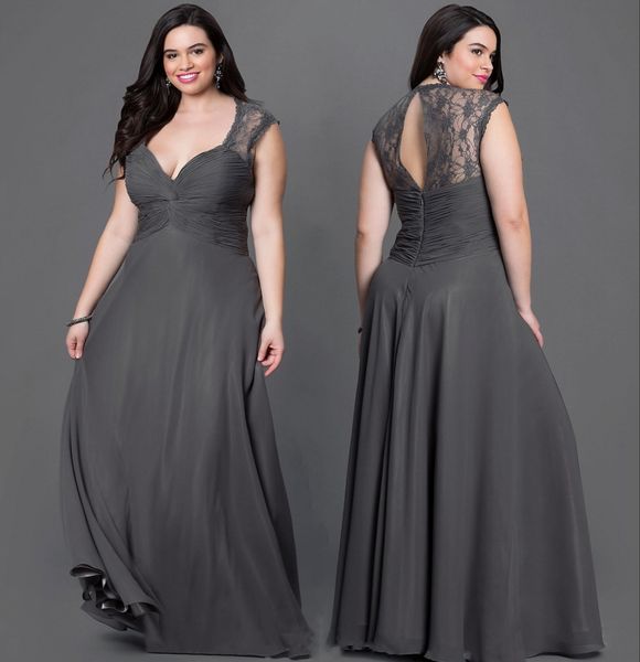 chiffon dress dark grey prom open back lace floor length plus size prom dresses sleeveless deep v neck formal, Black
chiffon dress dark grey prom open back lace floor length plus size prom dresses sleeveless deep v neck formal, Black