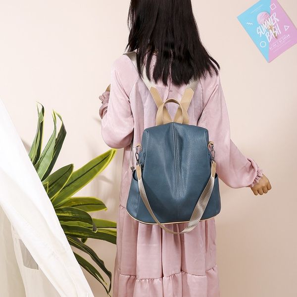 2020 new women's shoulder bag fashion simple ladies backpack korean version ladies backpack
2020 new women's shoulder bag fashion simple ladies backpack korean version ladies backpack