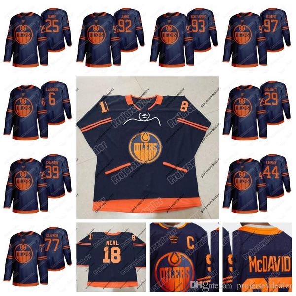 Edmonton Oilers 2019-2020 Third Jersey 18 James Neal 97 McDavid Leon Draisaitl Zack Kassian Darnell Nurse Oscar Klefbom Alex Chiasson
Edmonton Oilers 2019-2020 Third Jersey 18 James Neal 97 McDavid Leon Draisaitl Zack Kassian Darnell Nurse Oscar Klefbom Alex Chiasson