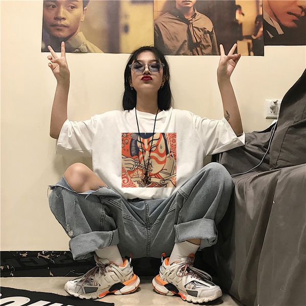 japanese spoof samurai eating noodle printing loose casual t-shirt street personality summer new harajuku ulzzang pullover women, White
japanese spoof samurai eating noodle printing loose casual t-shirt street personality summer new harajuku ulzzang pullover women, White