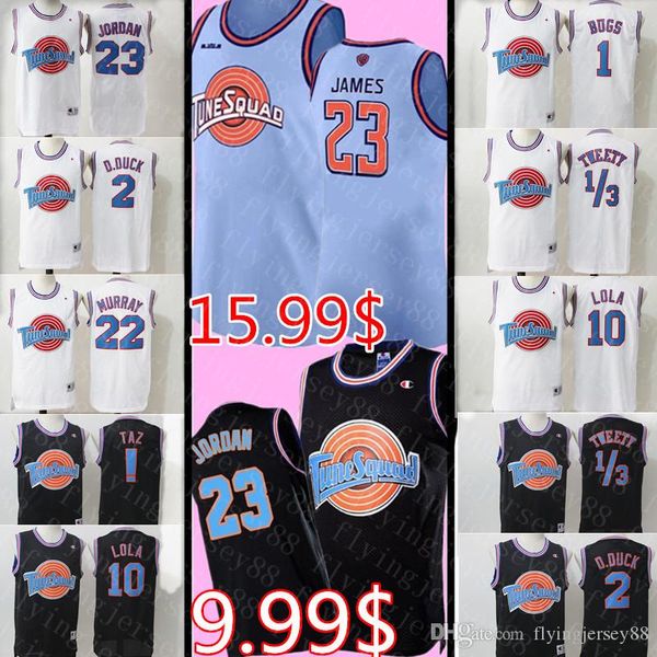 2020 space jam lebron 23 james jersey movie 23 michael 1 bugs bunny taz 13 tweety 22 bill murray 10 lola 2 d.duck basketball jerseys, Black;red
2020 space jam lebron 23 james jersey movie 23 michael 1 bugs bunny taz 13 tweety 22 bill murray 10 lola 2 d.duck basketball jerseys, Black;red