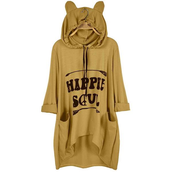soft spring outwear long sleeve office home summer cat ear irregular casual print shopping women hood t-shirt side pocket, White
soft spring outwear long sleeve office home summer cat ear irregular casual print shopping women hood t-shirt side pocket, White