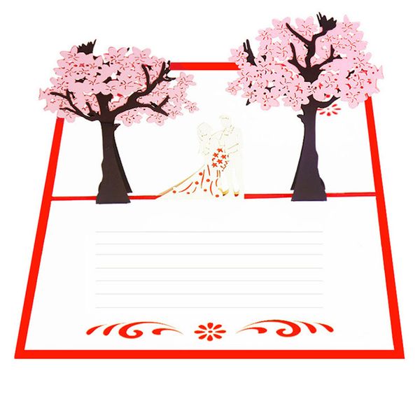 sakura love stereo invitation card creative handmade kirigami & origami 3d pop up sweet wedding greeting cards for valentine's day
sakura love stereo invitation card creative handmade kirigami & origami 3d pop up sweet wedding greeting cards for valentine's day