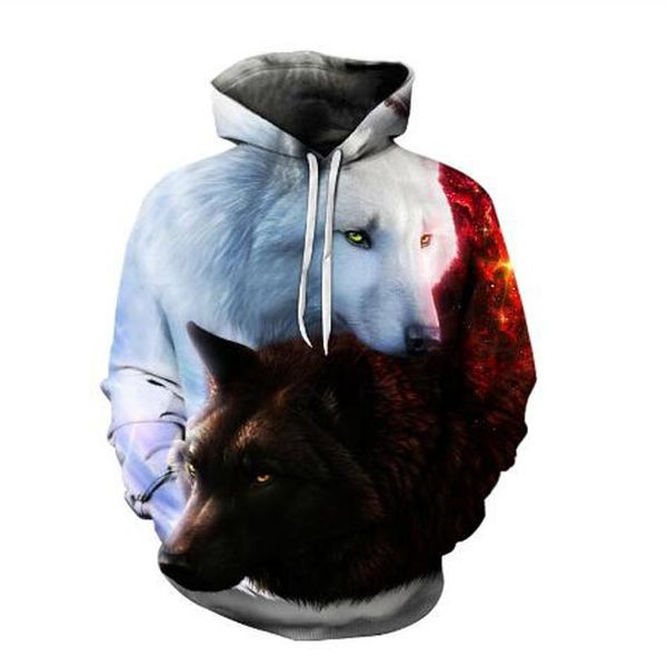 новая мода wolf crewneck кофты женщины / мужчины вскользь толстовки смешные 3d печати пуловеры mw01, Black
новая мода wolf crewneck кофты женщины / мужчины вскользь толстовки смешные 3d печати пуловеры mw01, Black