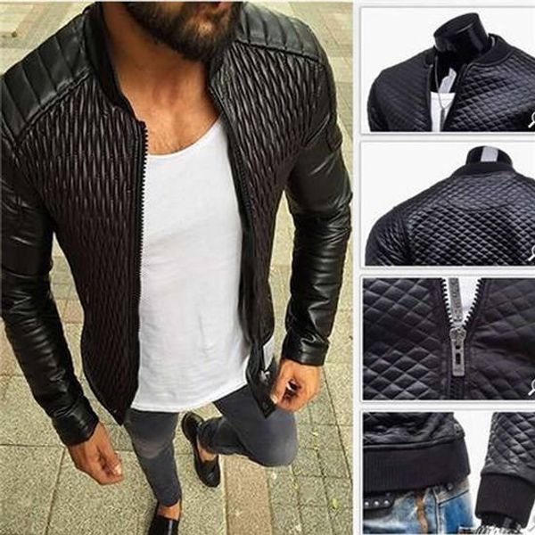 mens конструктора мотоциклов ruched куртки crew воротником с длинным рукавом на молнии искусственной кожи pu способа плиссированные повседне, Black
mens конструктора мотоциклов ruched куртки crew воротником с длинным рукавом на молнии искусственной кожи pu способа плиссированные повседне, Black