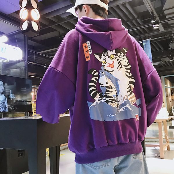 2019 men's summer new casual pattern printing long-sleeved hooded hoodies loose temperament trend cotton harajuku, Black
2019 men's summer new casual pattern printing long-sleeved hooded hoodies loose temperament trend cotton harajuku, Black