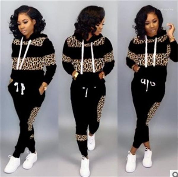 sleeved hooded collar 2 piece sets fashion womens tracksuits leopard striped womens designer tracksuits casual pencil pants long, Gray
sleeved hooded collar 2 piece sets fashion womens tracksuits leopard striped womens designer tracksuits casual pencil pants long, Gray